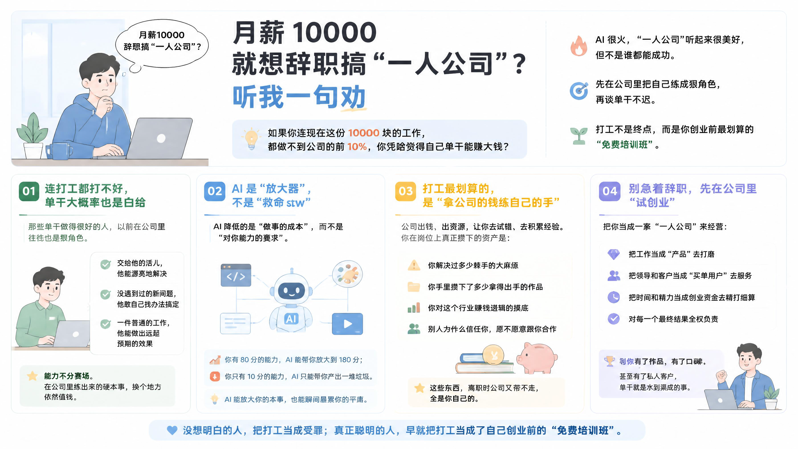 AI让一个人像一家公司，但没让普通人突然变成老板